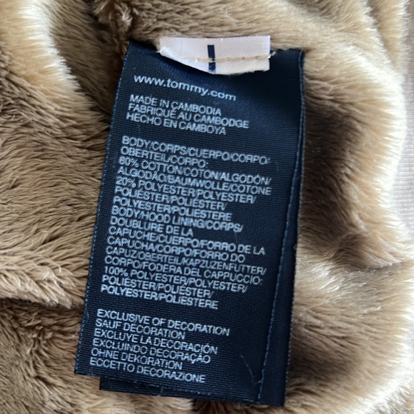 MEN’S Tommy Hilfiger beige fur lined zip up hoodie - Picture 10 of 11